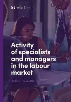 Activity of specialists and managers in the labour market